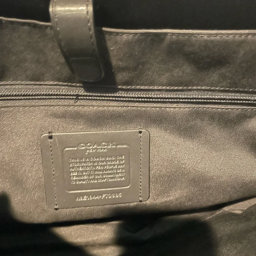Coach Black Leather Briefcase